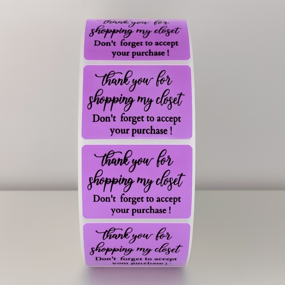 Thank You For Shopping My Closet Stickers Poshmark Labels - Picture 6 of 11